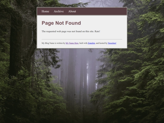 library/not_found screenshot
