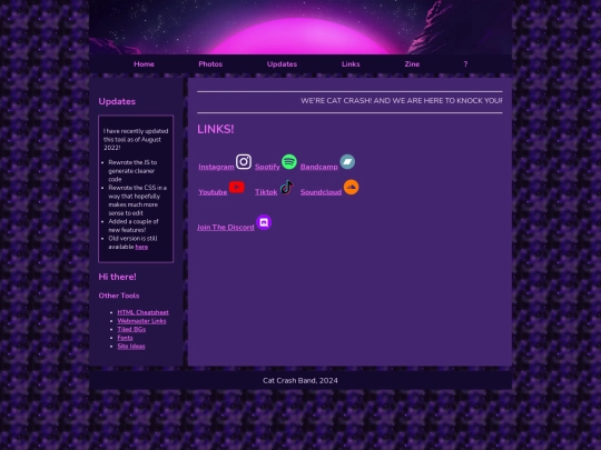 links screenshot