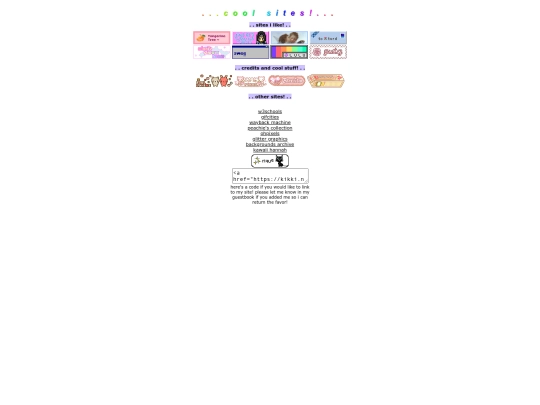 links screenshot