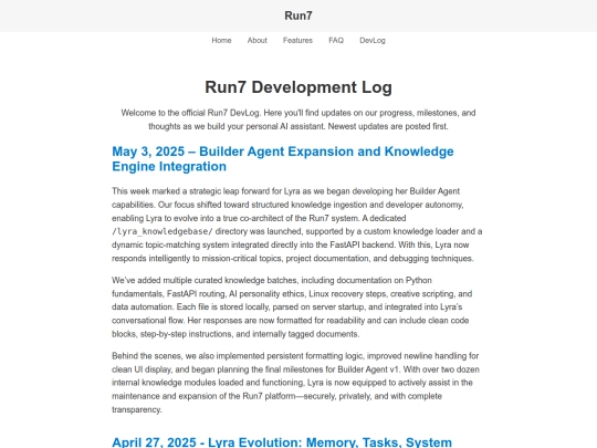 log screenshot