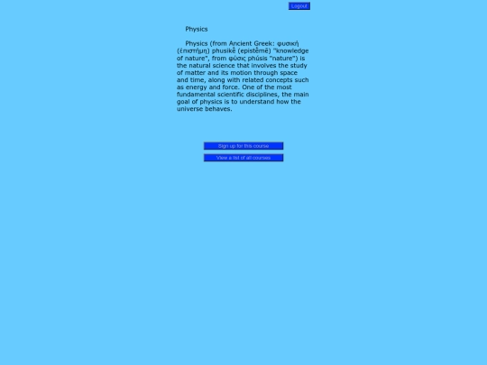 course screenshot