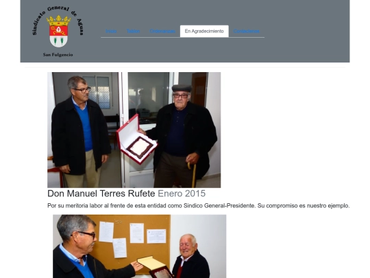 agradecimiento screenshot