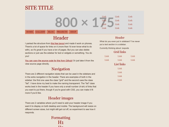 projects screenshot