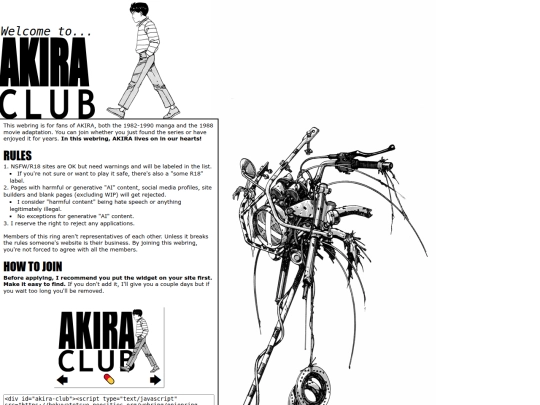 webring/akiraclub screenshot