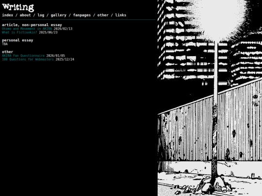 writing screenshot