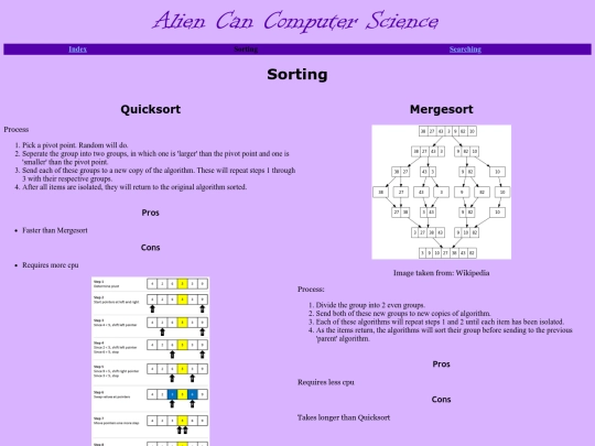 sorting screenshot