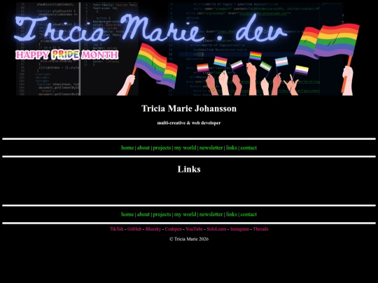 links screenshot