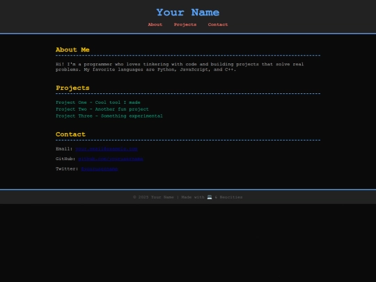 index screenshot