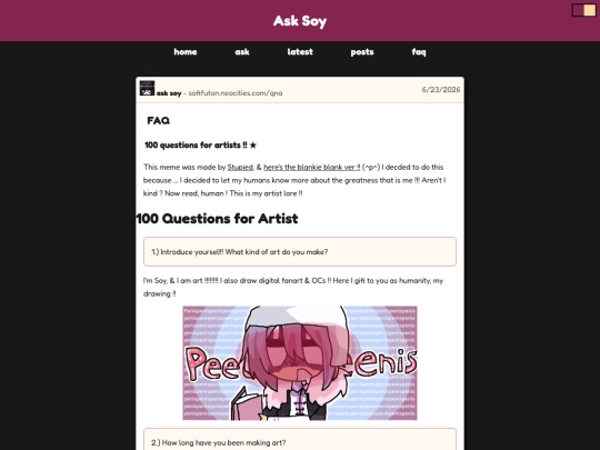 qna/100artists screenshot