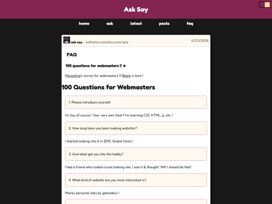 qna/100webmasters screenshot