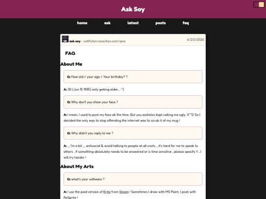 qna/faq screenshot