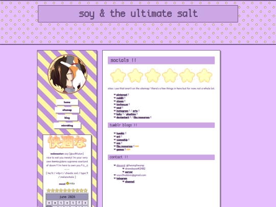 socials screenshot