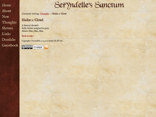 thoughts/haiku-1 screenshot