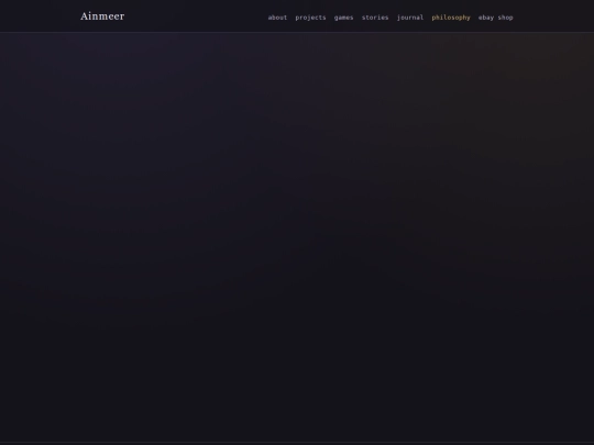 philosophy/world-view screenshot