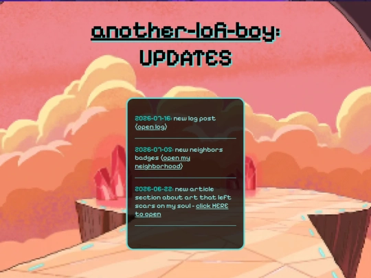 updates screenshot