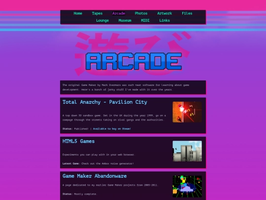 games screenshot