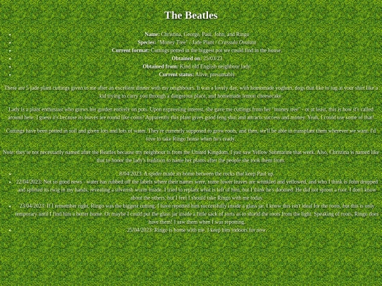 garden/beatles screenshot