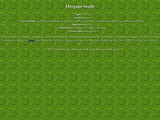 garden/oregano screenshot