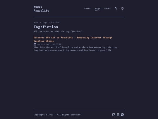 tags/fiction screenshot