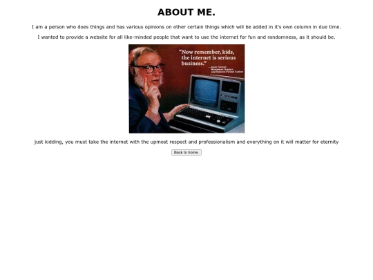 aboutme screenshot