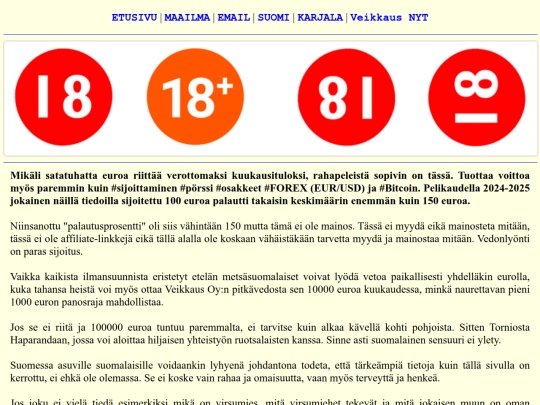 suomeksi screenshot