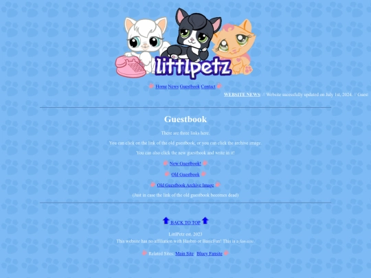 guestbook screenshot