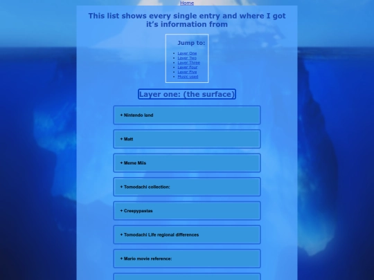 Mii tidbits/Mii-iceberg/sources screenshot