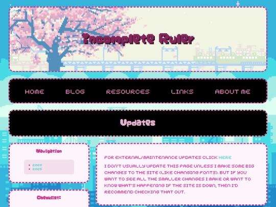 updates screenshot
