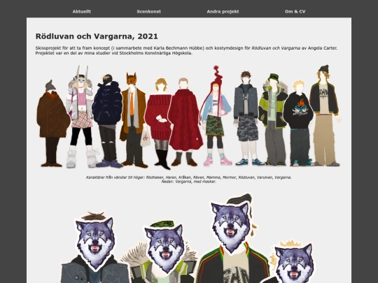 costume/project/wolves screenshot