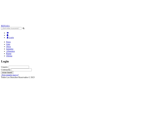 login screenshot
