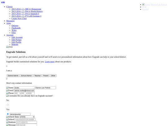 engrade screenshot