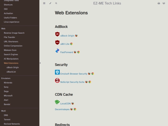 web/extensions screenshot