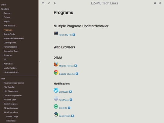 windows/programs screenshot
