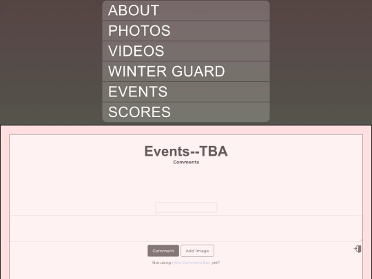 events screenshot