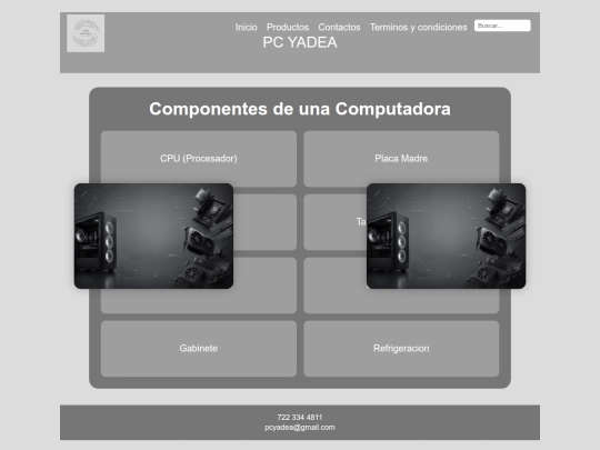 productos screenshot