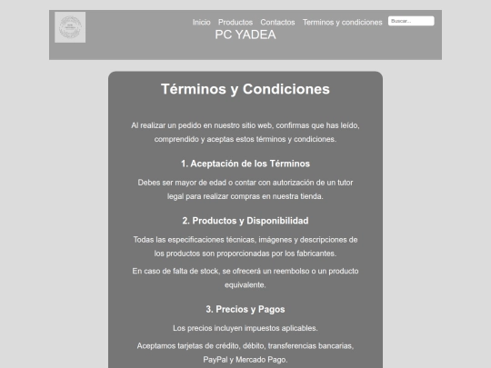terminos screenshot