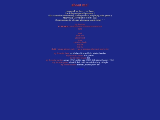 aboutme screenshot