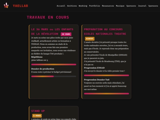 working screenshot