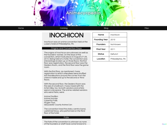 Inochicon screenshot