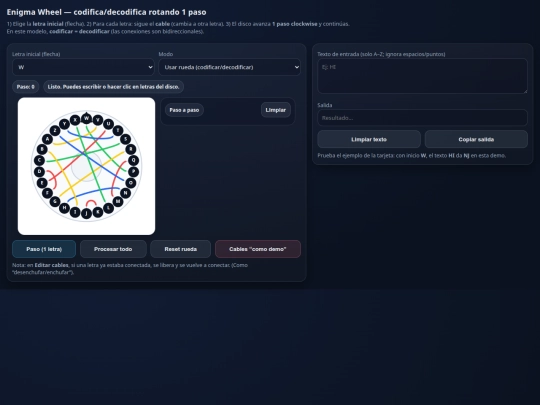 EnigmaWheel screenshot