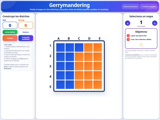 Gerrymandering screenshot