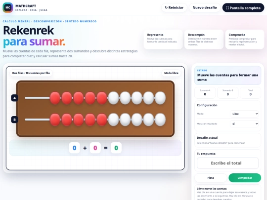 Rekenrek screenshot