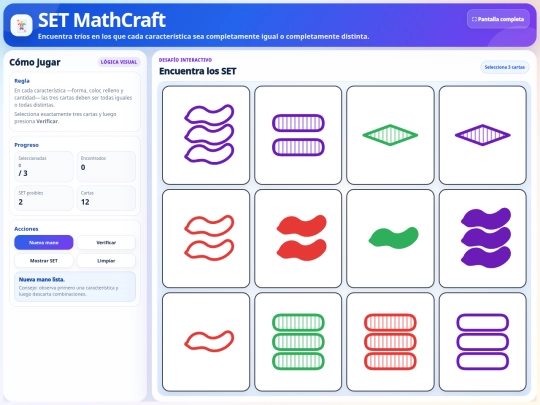SETcardgame screenshot