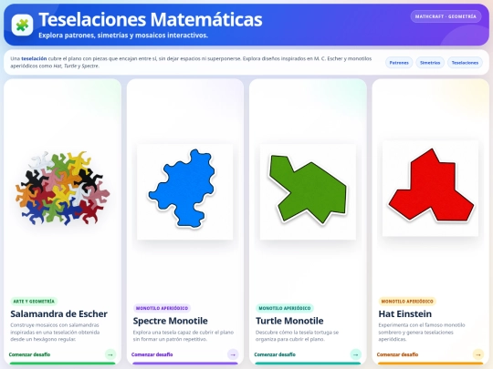 Teselaciones/Portada screenshot