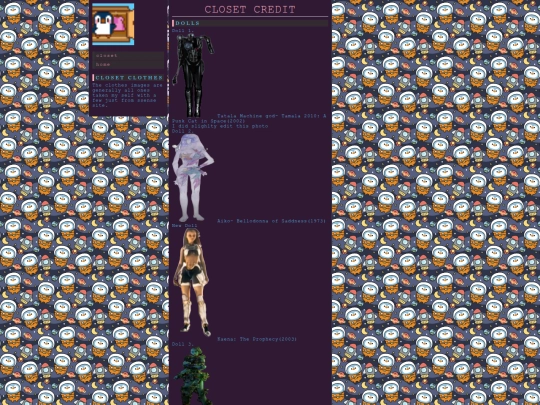 credit pages /closet credit  screenshot