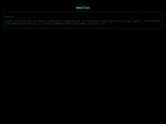 beatles screenshot