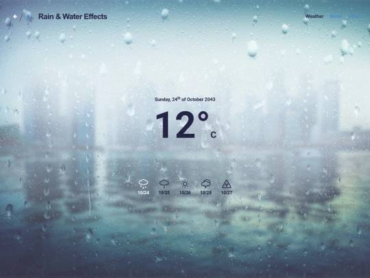 Webtest/RainEffect screenshot