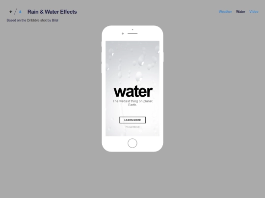 Webtest/RainEffect/index2 screenshot