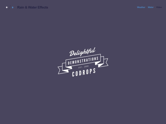 Webtest/RainEffect/index3 screenshot