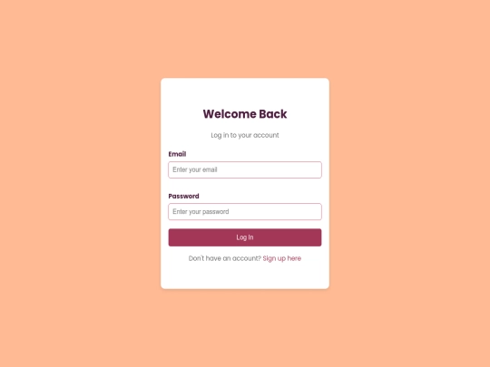 login screenshot